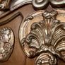 SALE ! Was 795 Now 630 ! Grand French Style Gilt Mirror with Cherub & Plaques Image 3