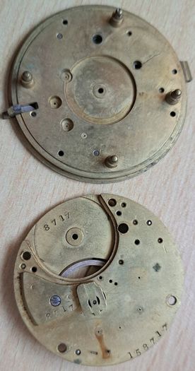 Stewart Dawson & Co., Liverpool . Fusee Lever Pocket Watch Movement . 1880c