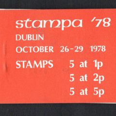 1978 Ireland Stampa Exhibition Booklet Mint Never Hinged (MNH) number 892