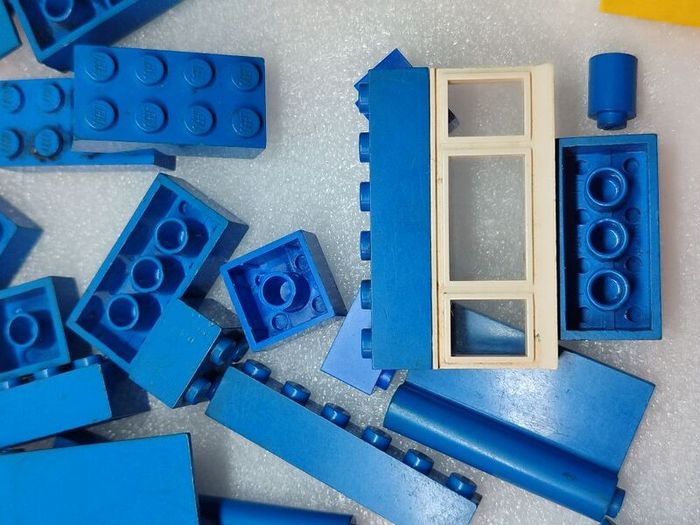 Vintage Lego Blocks Train Tracks 1960s onward wt Patent Pending Pieces Red Yellow Blue Clear