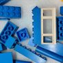 Vintage Lego Blocks Train Tracks 1960s onward wt Patent Pending Pieces Red Yellow Blue Clear Image 10
