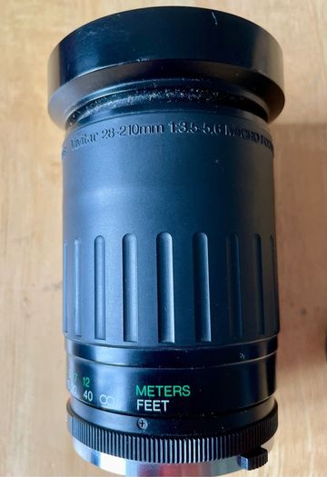 Olympus OM fit Vivitar 28-210mm lens