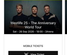 Westlife tickets