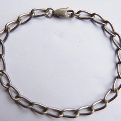 Vintage Sterling Silver 925 Chain Link Bracelet length 7,2" - 6,4g