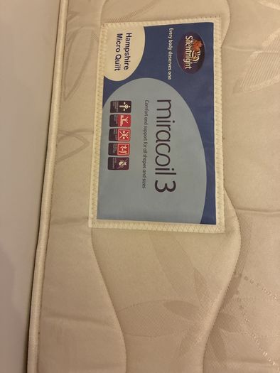 Silent night double bed divan and mattress very clean