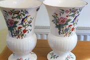2XAynsley Trumpet Vase (large) - Pembroke Aynsley Fine Bone China Porcelain Made in England Pembroke Pattern Collectable Gift Vintage