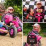 Kids Racing Car Go Kart Cart With Rubber Wheels Image 3
