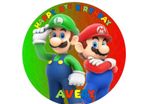 Mario Brothers personalised edible cake topper 7'