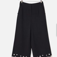 trousers Wide leg linen blend Oliver Bonas size 12 new