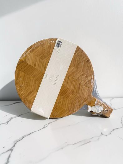 New Gusta "Fishbone" Wooden Serving & Charcuterie Board