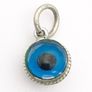 925 Vintage Sterling Silver Evil Eye Protection Charm Image 3