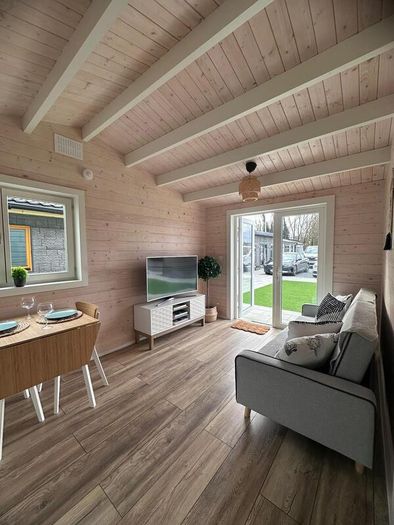 Ecohome Log Cabins 1 Bed A 5.8m x 5m Modular Home