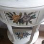 pair vintage painted tables Image 2