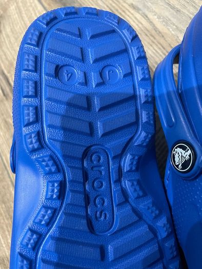 Crocs lined clogs blue size J UK 4 EU 36-37 brand new