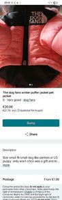 dog puffer jacket dog fans