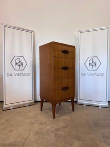 Mid Century Modern 6 Drawer Tall Boy by Remploy