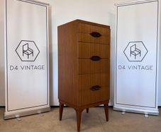 Mid Century Modern 6 Drawer Tall Boy by Remploy