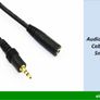 3.5mm Male Aux to Female Aux Audio Extension Cable Image 2