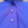 Purple Vintage 80s Sporting Dress high ruffle collar size medium Postage included Image 5