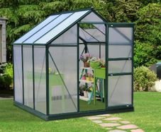 6 x 6ft Walk-In Polycarbonate Greenhouse