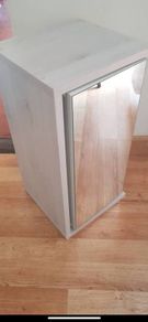 Bathroom mirrored swivel cabinet
