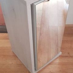 Bathroom mirrored swivel cabinet