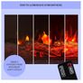 Wall mounted electric heater & fireplace with remote control Image 7