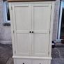 Wardrobe solid cream painted Image 9