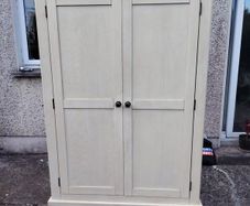 Wardrobe solid cream painted