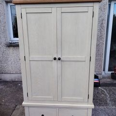 Wardrobe solid cream painted