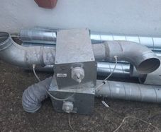 ventilation setup 2 fans and heater coil