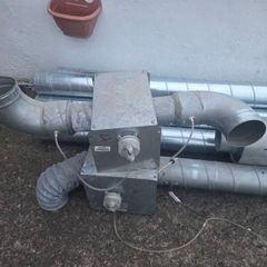 ventilation setup 2 fans and heater coil