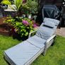 Sun Bed Rattan Lounger Image 3