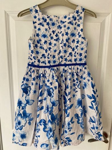 Next blue & white floral dress