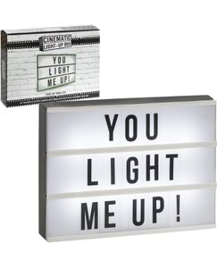 cinematic light up box sign