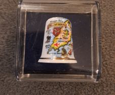 Vintage Isle of Man Bone China Thimble