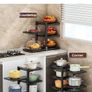 Pots and Pans Organizer for Cabinet  Heavy Duty Pot Pan Rack under Sink Organizers and Storage Kitchen Cabinet Organizer with 7 Adjustable Tiers Image 5
