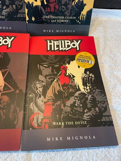 Hellboy graphic novels x 4 price is for all 4