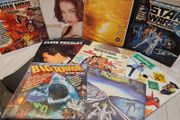 Vinyl Records Star Wars, Van Morrison, Madonna, Starship, Elvis Etc.