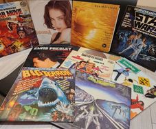 Vinyl Records Star Wars, Van Morrison, Madonna, Starship, Elvis Etc.