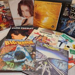 Vinyl Records Star Wars, Van Morrison, Madonna, Starship, Elvis Etc.