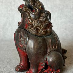 Luduan Mystical Beast Incense Burner - Patinated Bronze