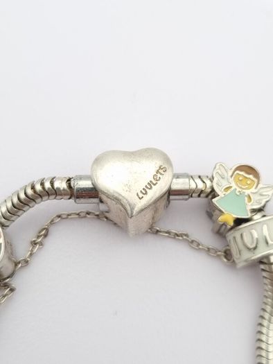 Heavy Vintage Y2K Sterling Silver Charm Bracelet
