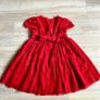 M&s red tulle dress 3-4y Image 9