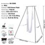 Aerial Yoga Frame & Yoga Hammock, 9.67 ft Height Professional Yoga Swing Stand Comes with 6.6 Yards Aerial Hammock, Max 551.15 lbs Load Capacity Yoga Rig for Indoor Outdoor Aerial Yoga Image 5