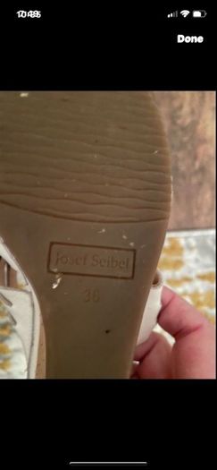 Ladies Leather Sandals Size 4 Joseph Seibel