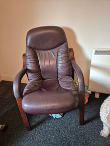 Orthopedic Leather Armchair