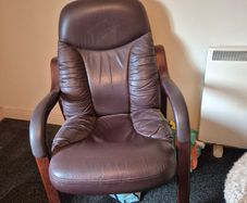 Orthopedic Leather Armchair