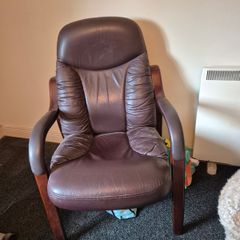 Orthopedic Leather Armchair