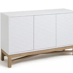 Hygena Zander Large Sideboard and TV Unit - White & Oak Effect